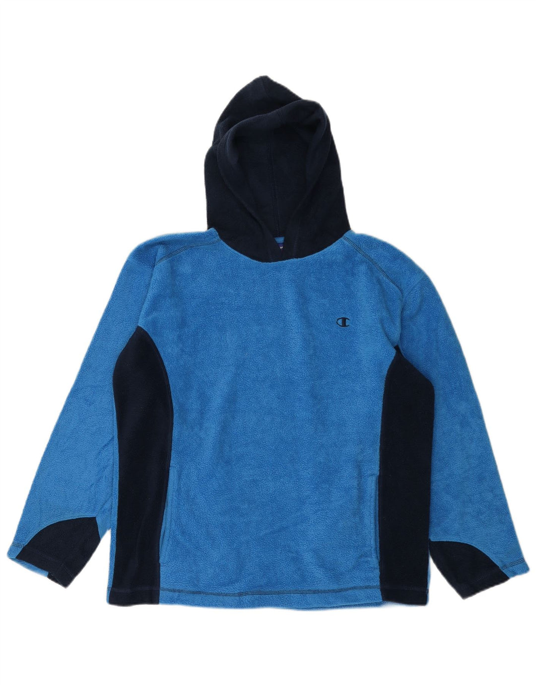 CHAMPION Jersey polar con capucha para niños 15-16 años XL Azul Colorblock