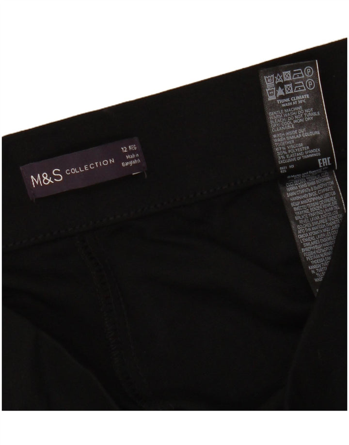 Marks & Spencer Leggings para mujer UK 12 Medium Viscosa negra