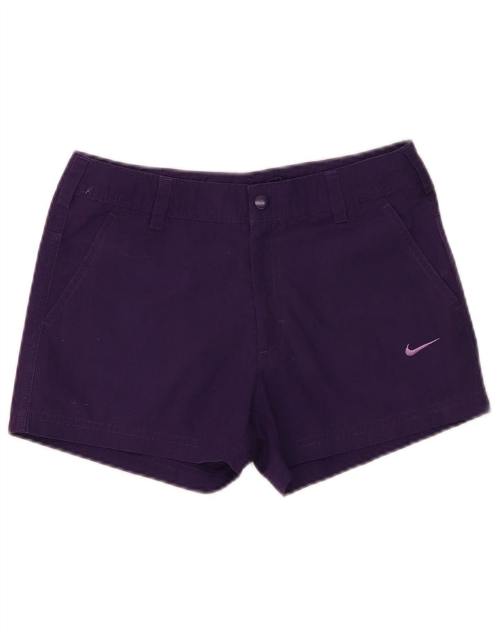 Nike Pantalones cortos chinos para niñas 10-11 años Mediano W26 Púrpura Poliéster