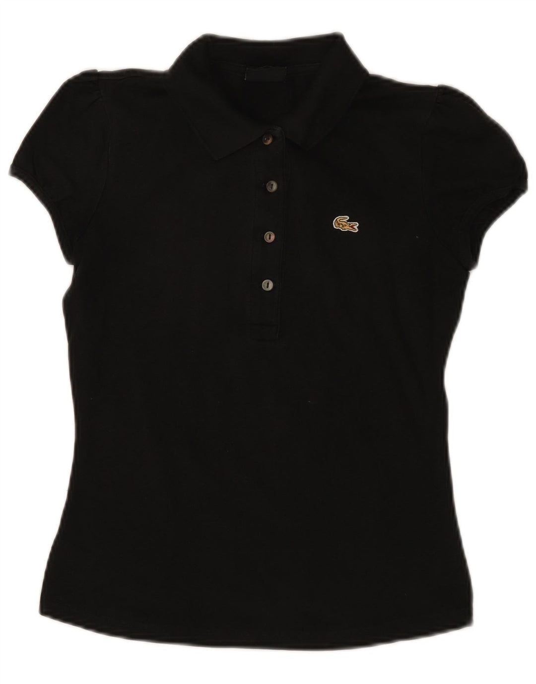 Polo LACOSTE para mujer talla 38 mediano negro