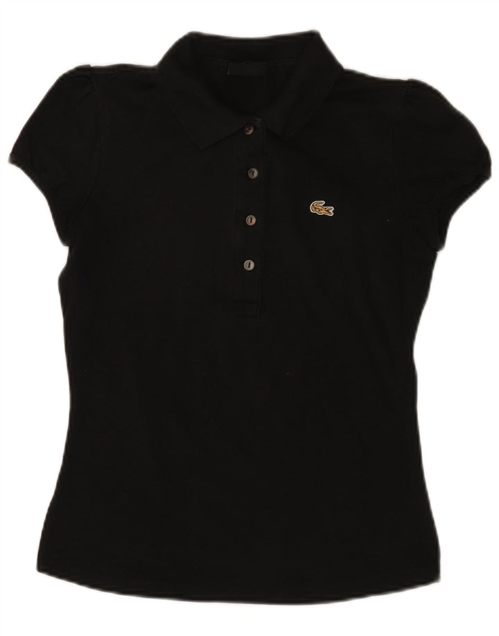 Polo LACOSTE para mujer talla 38 mediano negro