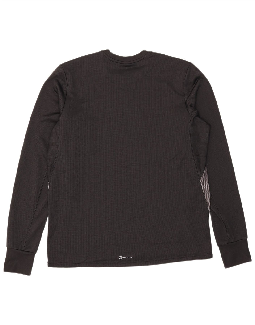 Adidas Hombre Aeroready Top Manga Larga Grande Negro Colorblock Poliéster