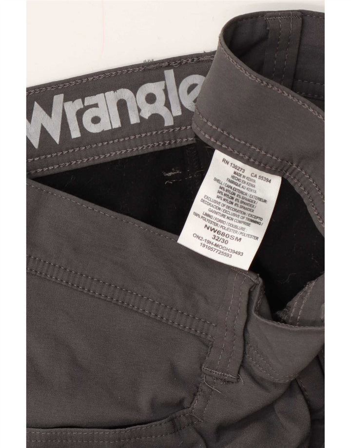 Wrangler Pantalones cargo rectos para hombre W32 L30 Nylon gris