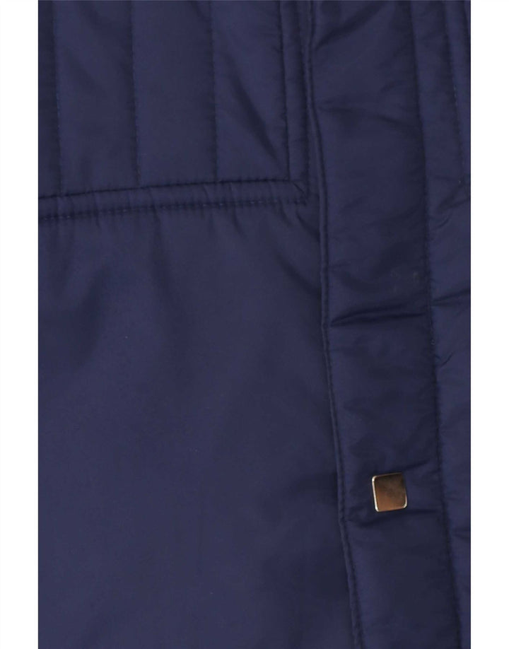 Chaqueta cortavientos vintage para hombre 42 XL Nylon azul marino