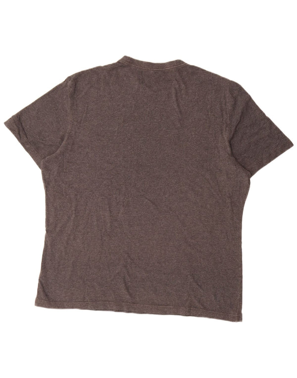 American Eagle Camiseta de corte estándar para hombre Top XL Algodón gris