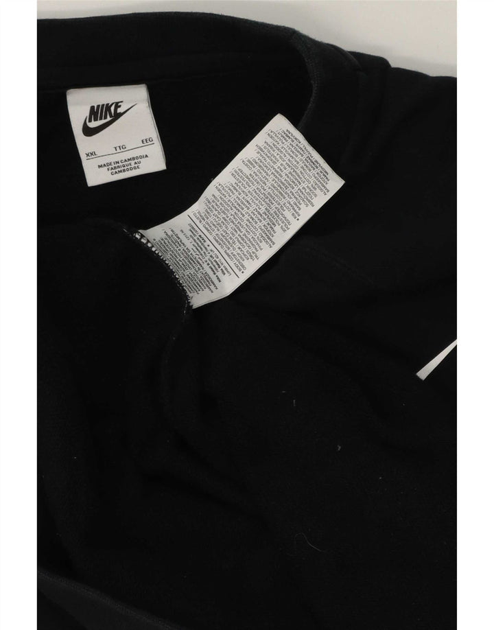 Nike - Sudadera gráfica para hombre, talla 2XL, algodón negro