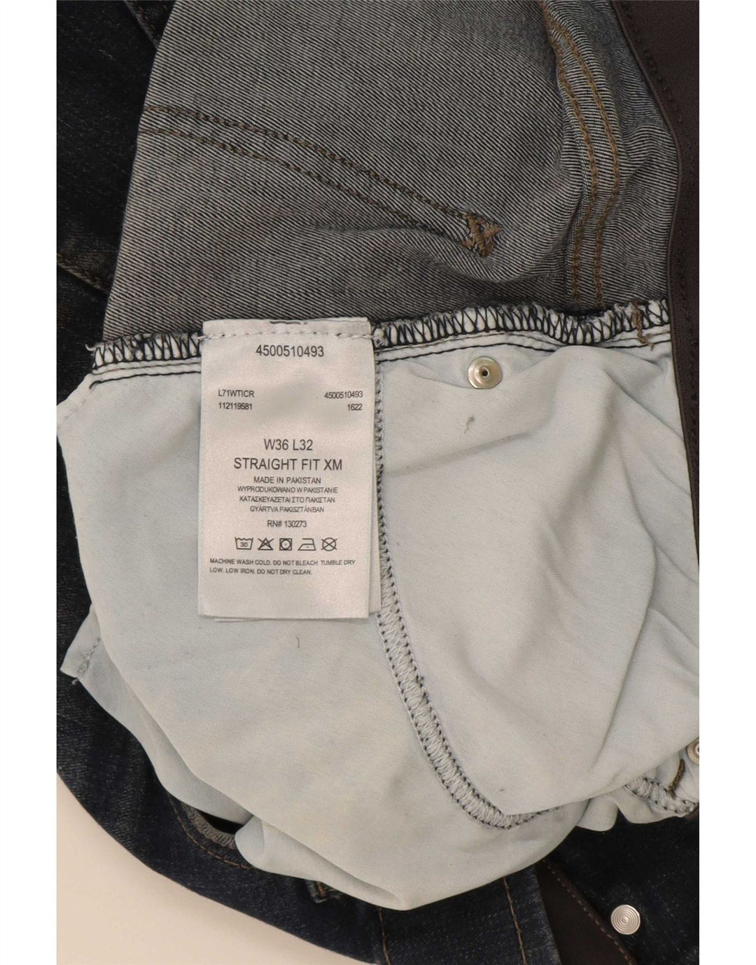 Vaqueros rectos Lee para hombre W36 L32 Algodón azul