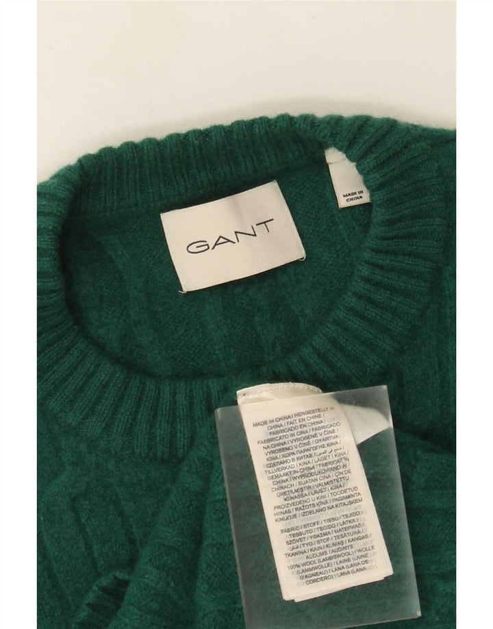 Gant Jersey Regular Fit Con Cuello Redondo De Lana Verde Pequeño Hombre