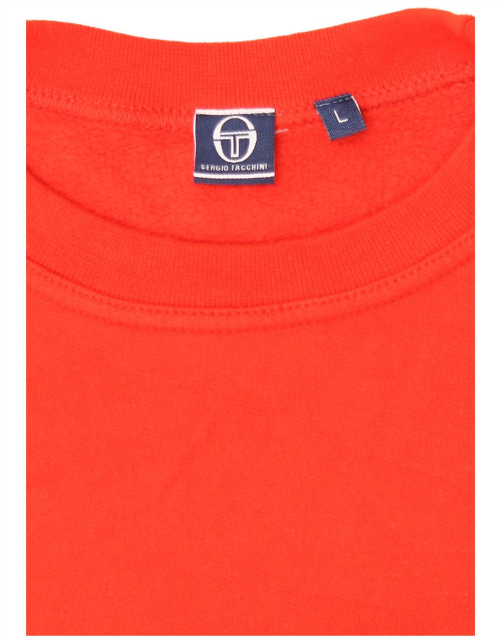 Sergio Tacchini - Sudadera para hombre, color naranja