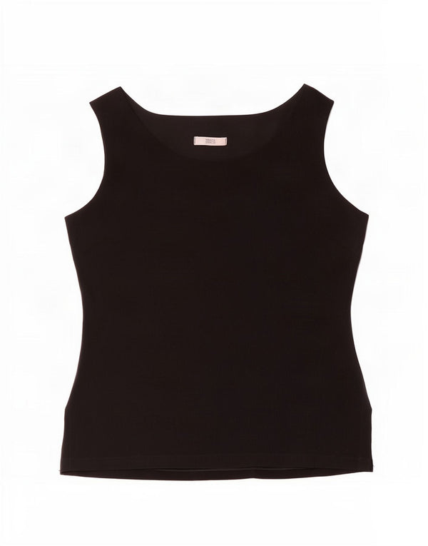 Marks & Spencer Blusa sin mangas para mujer UK 40 XL Viscosa negra