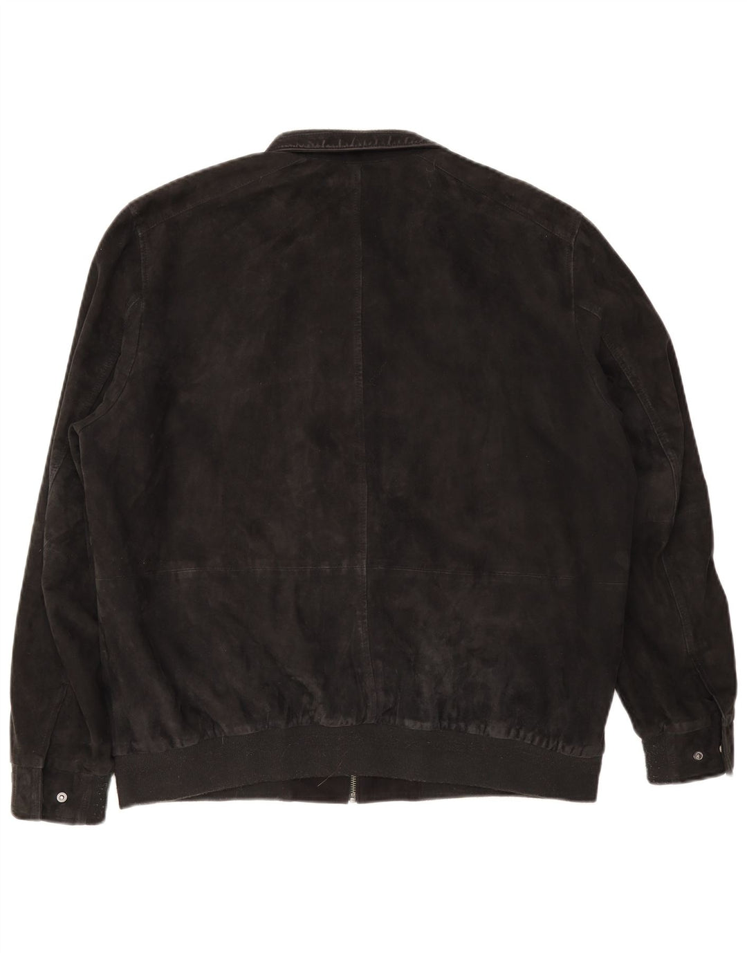 Christian Berg Chaqueta Bomber de Ante para Hombre UK 38 Medium Ante Azul Marino