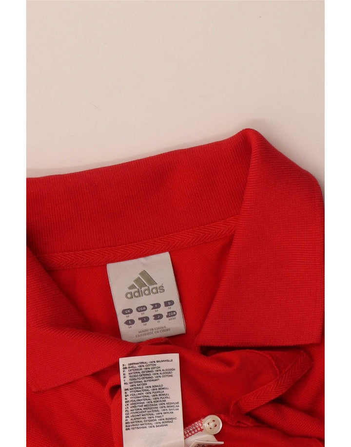 Polo Adidas Hombre Algodón Rojo Medio