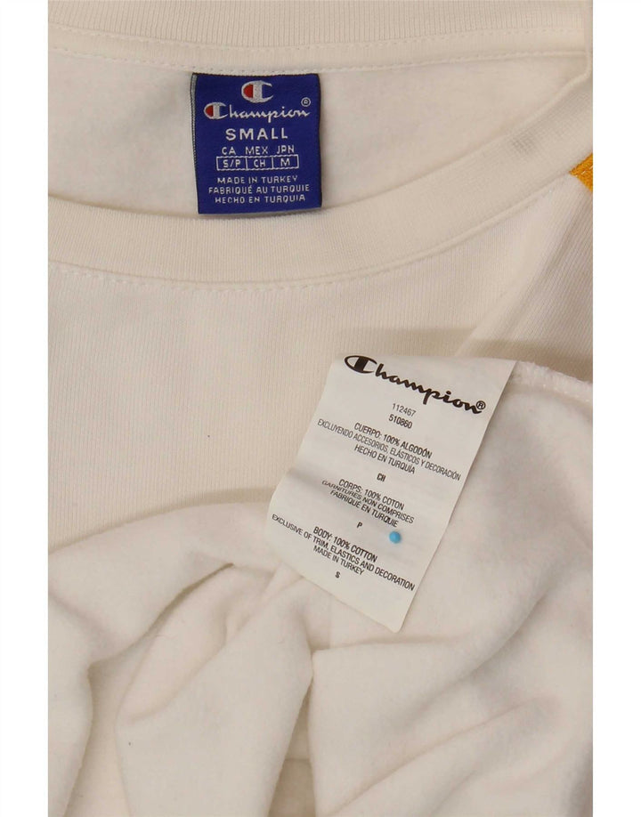 Champion Sudadera con gráfico extragrande para mujer UK 10 Small White