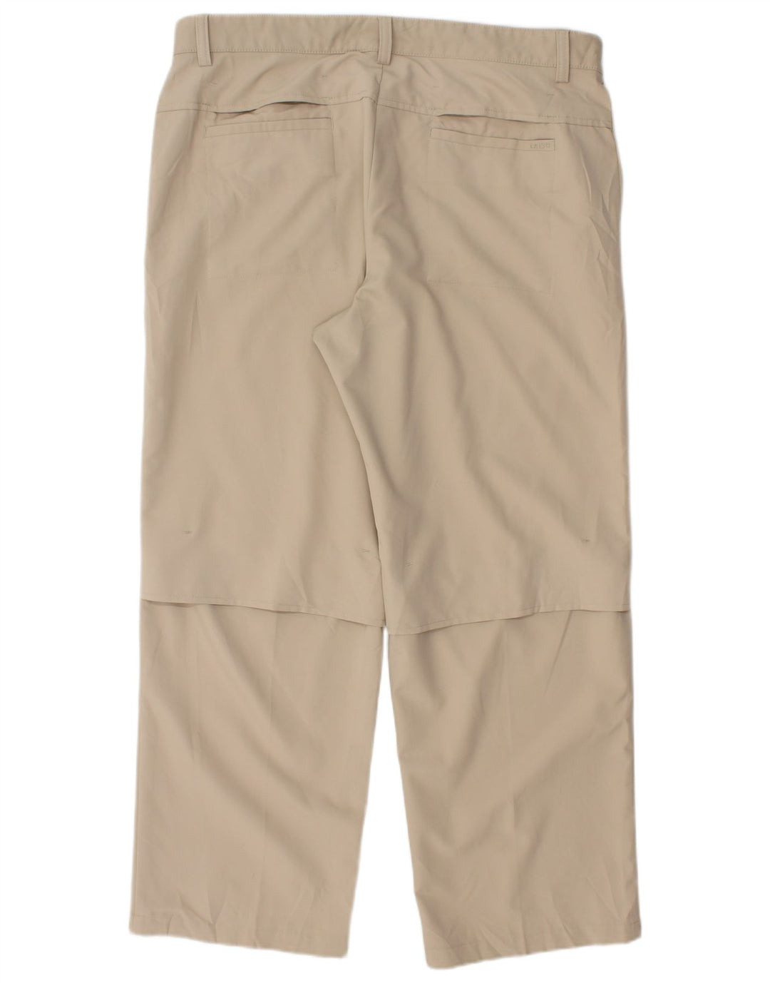 Pantalón chino recto Izod para hombre W36 L28 Poliéster beige