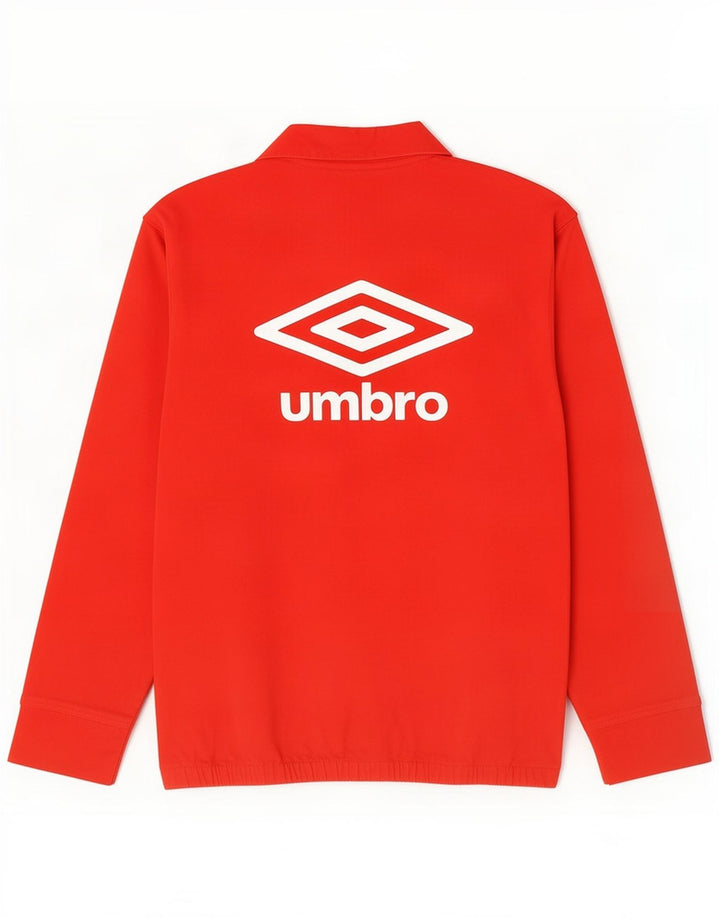 Umbro Mens Graphic Pullover Chándal Top Chaqueta Grande Algodón Rojo
