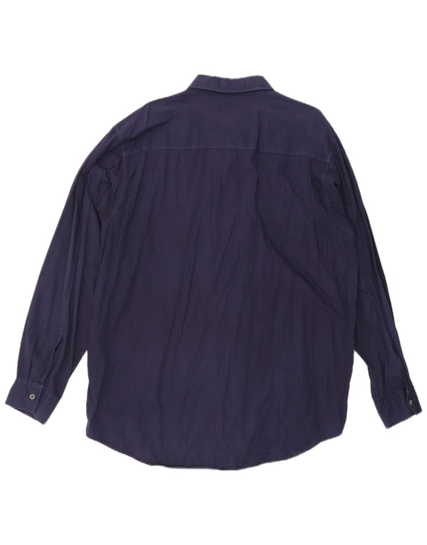 Calvin Klein Jeans Camisa para hombre 2XL Algodón azul marino