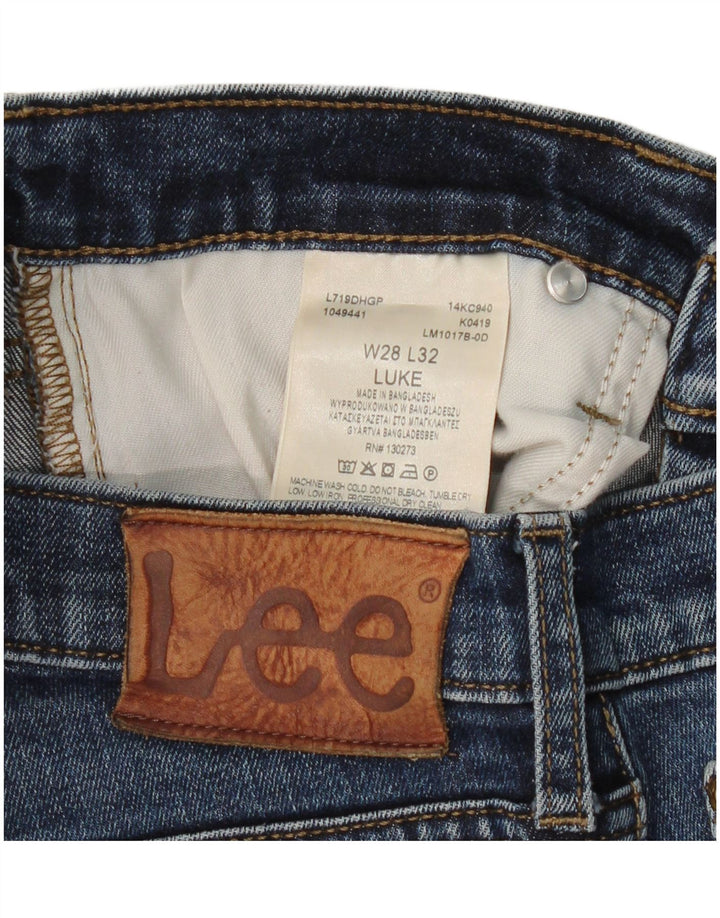 LEE Mujer Luke Slim Jeans W28 L32 Algodón Azul