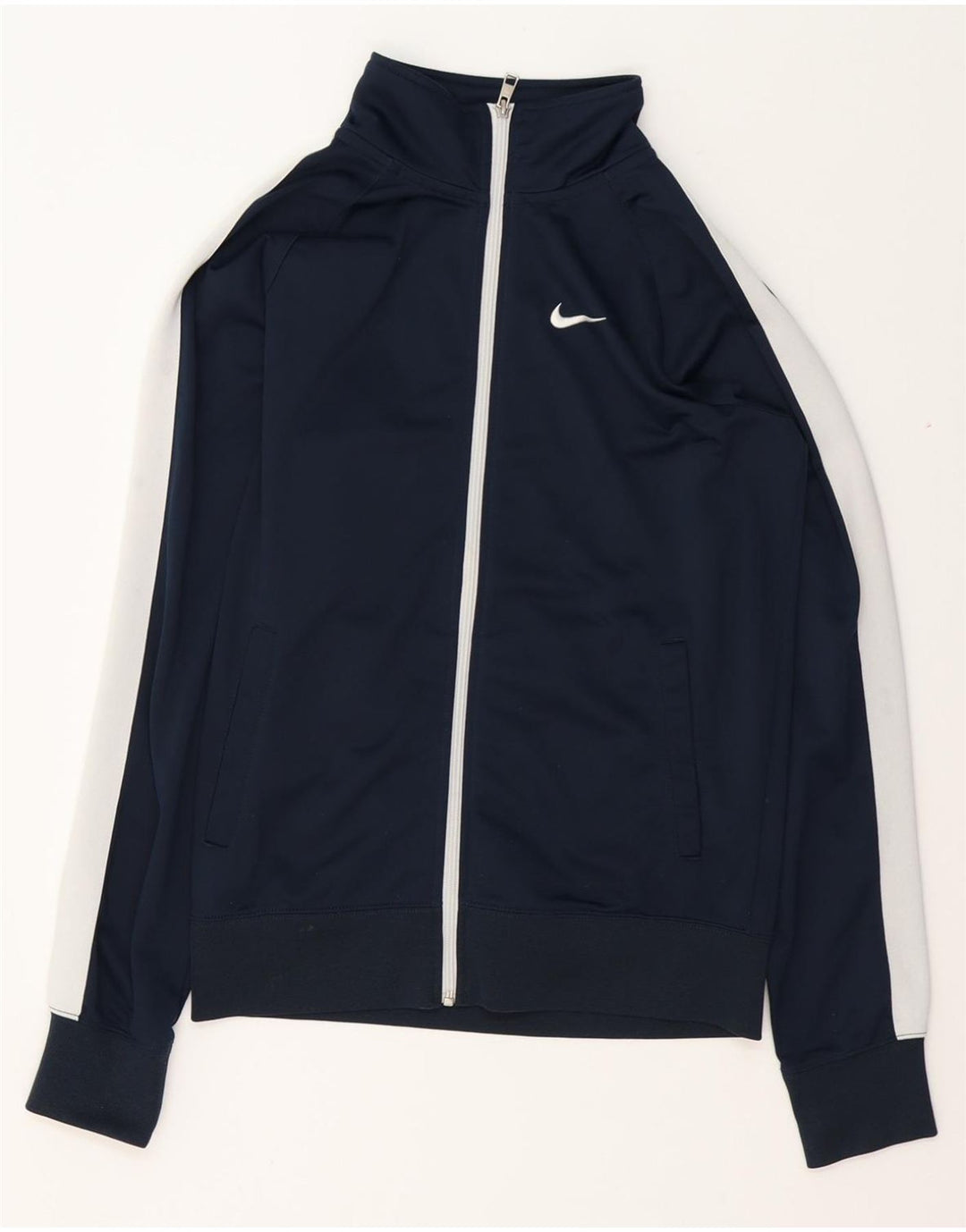 NIKE Hombre Chándal Top Jacket Small Azul Marino Colorblock Poliéster