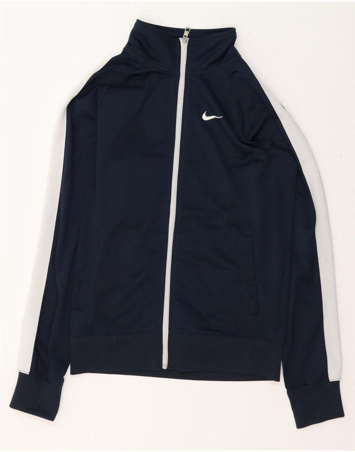 NIKE Hombre Chándal Top Jacket Small Azul Marino Colorblock Poliéster