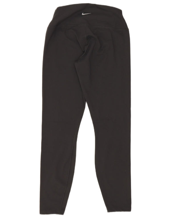 Nike Leggings cortos Dri Fit para mujer UK 12 Mediano Negro Poliéster