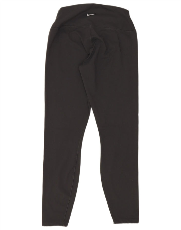 Nike Leggings cortos Dri Fit para mujer UK 12 Mediano Negro Poliéster