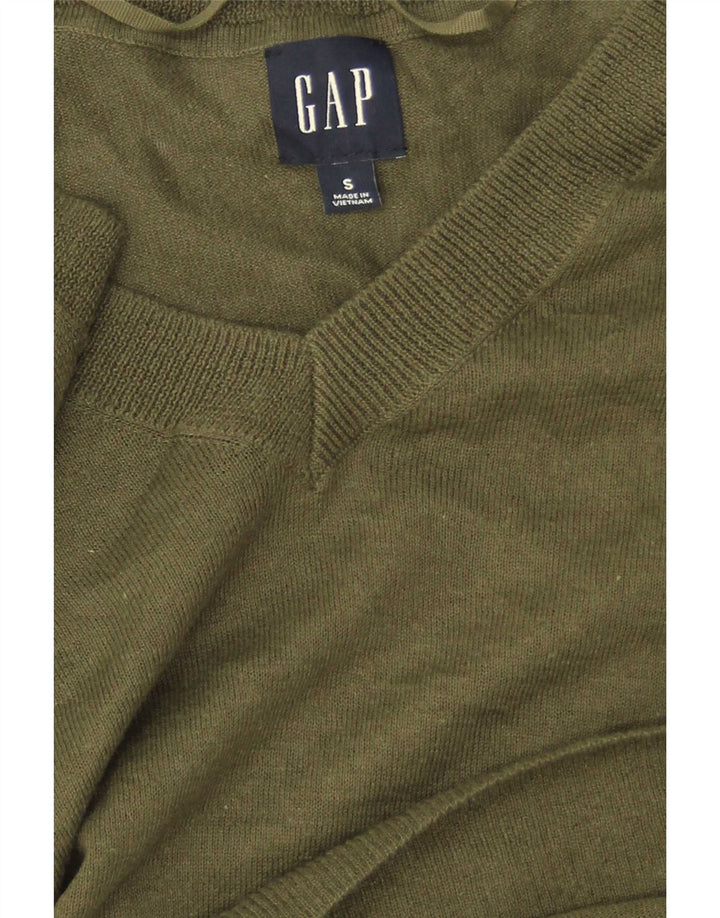 Gap Jersey extragrande con cuello en V para mujer UK 10 Small Green