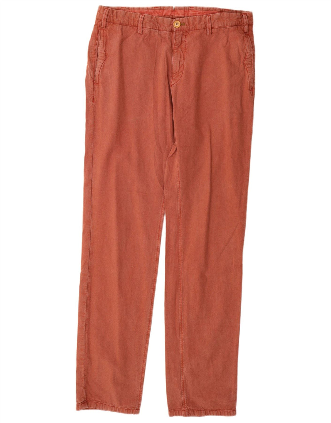 MASSIMO DUTTI Pantalones chinos de corte casual para hombre EU 42 Large W32 L32 Rojo