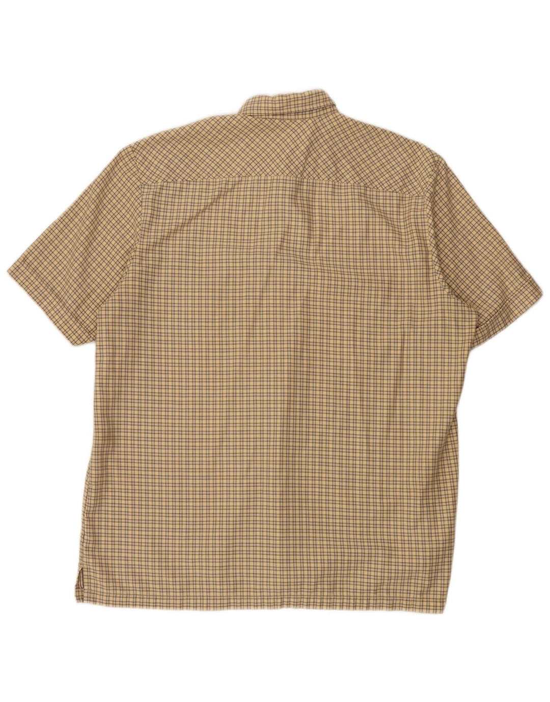 Camisa Levi's Hombre De Manga Corta De Algodón A Cuadros Beige Grande