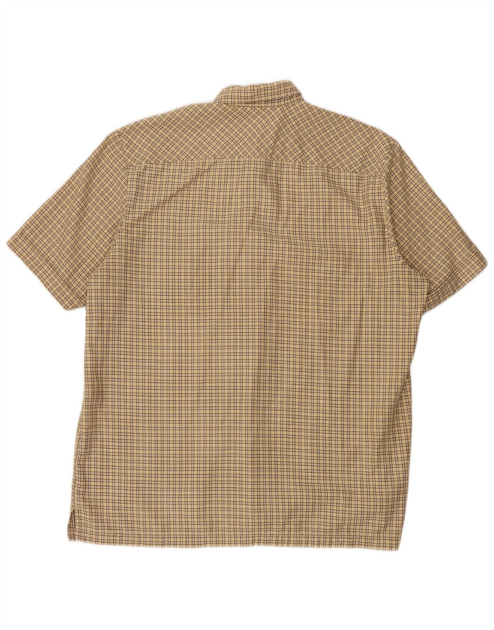 Camisa Levi's Hombre De Manga Corta De Algodón A Cuadros Beige Grande