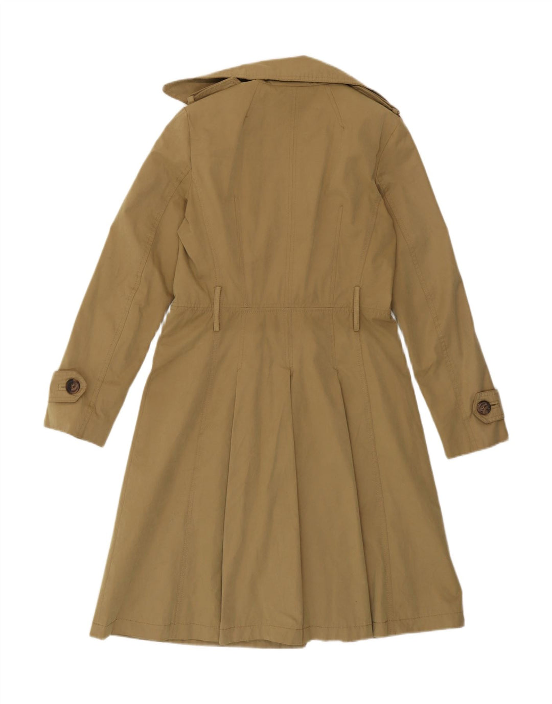 Zara Mujer Gabardina UK 44 Algodón Beige Medio
