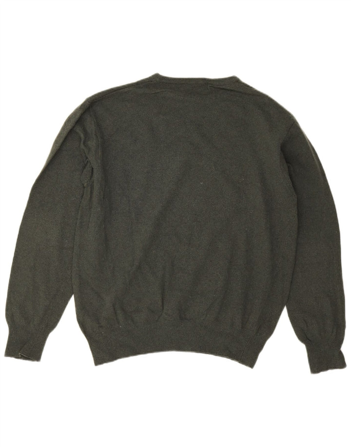 Kappa Hombre Jersey Con Cuello Redondo De Lana De Cordero Caqui Medio