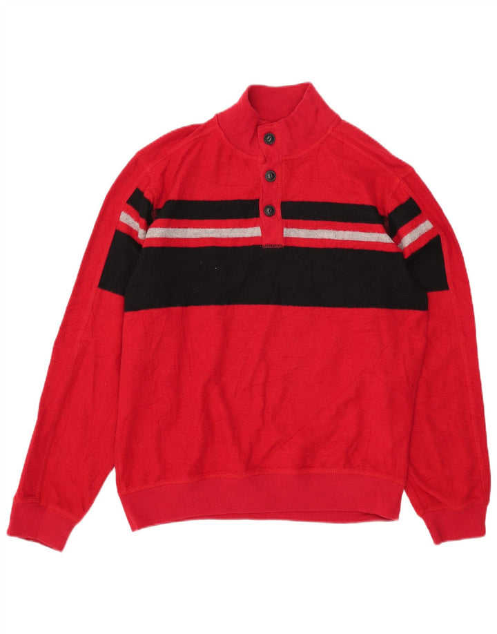 CHAPS Jersey con cuello y botones para niños 15-16 años XL Rojo Colorblock