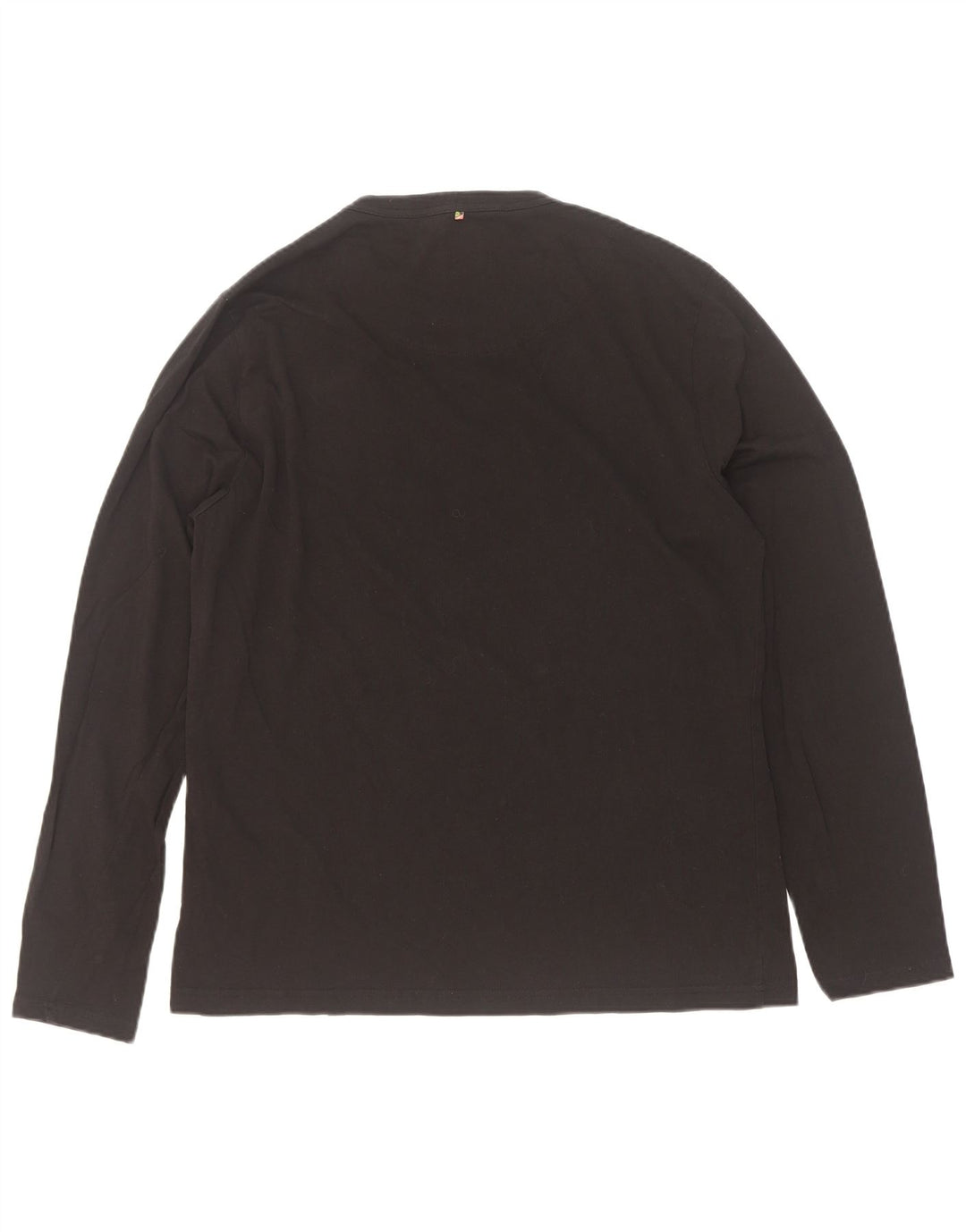Pretty Green Top gráfico para hombre de manga larga de algodón negro grande