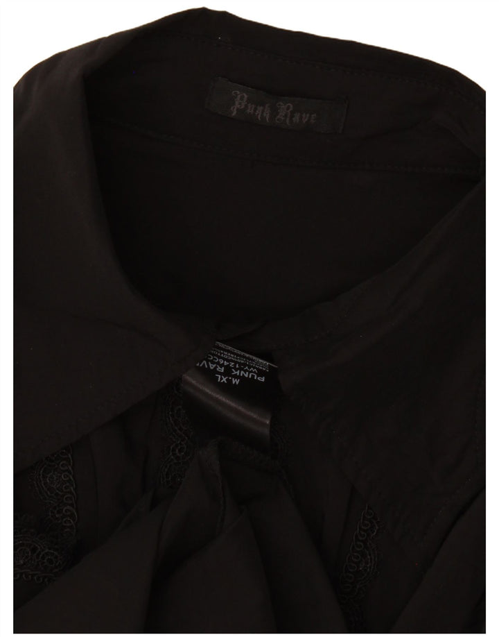 Camisa Punk Rave Hombre XL Poliéster Negro