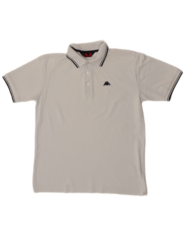 Polo Kappa Hombre Algodón Azul Medio