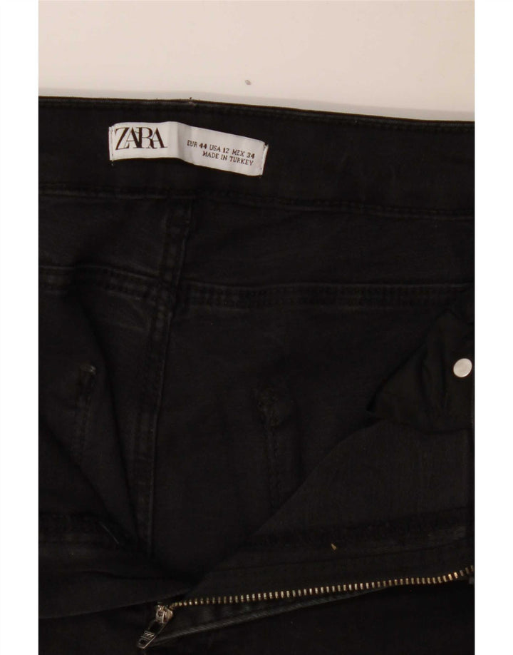 Zara Vaqueros Slim Mujer EU 44 XL W34 L24 Negro