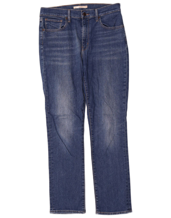 Levi's Mujer 724 Vaqueros Rectos De Tiro Alto W31 L30 Algodón Azul