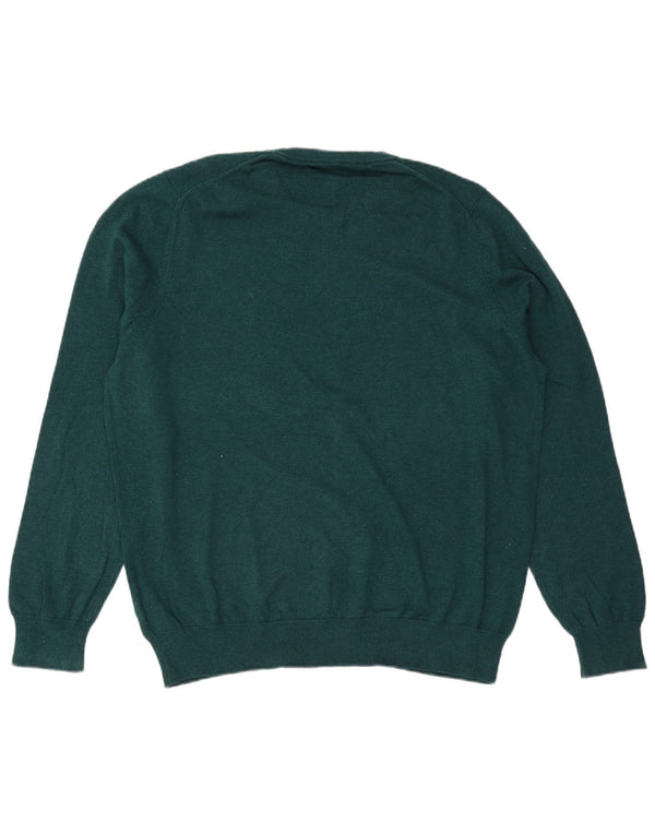 Marks & Spencer - Jersey de cuello redondo para hombre, talla 2XL, algodón verde