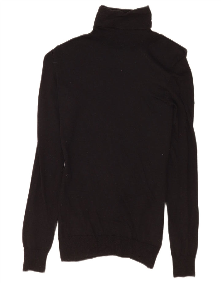 Massimo Dutti Jersey con cuello vuelto para mujer, talla 8, color negro