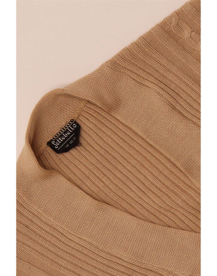 Settebello - Cárdigan para hombre, talla pequeña, color beige