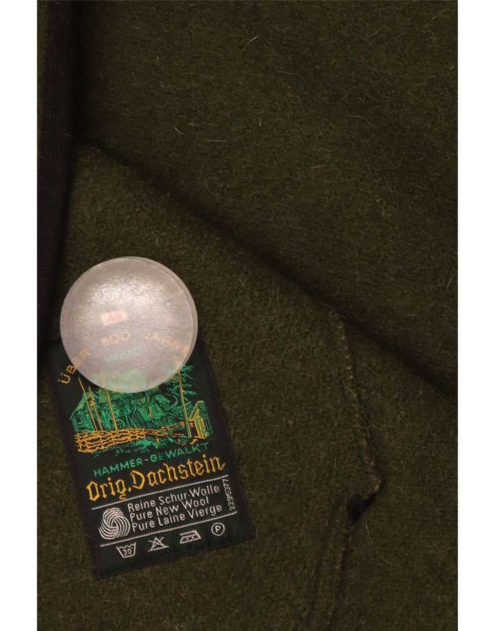 Vintage mujer oversize Poncho abrigo IT 48 XL verde nueva lana