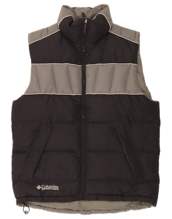 Columbia Chaleco acolchado para hombre ES 36 Small Negro Colorblock Poliéster Deportes