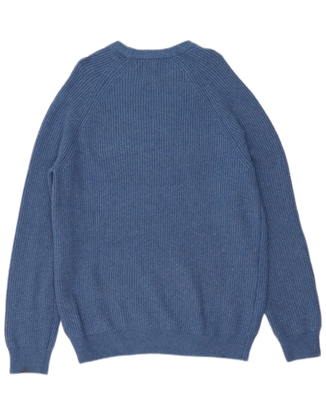 Marks & Spencer - Jersey de cuello redondo para hombre, talla grande, poliamida moteada en azul