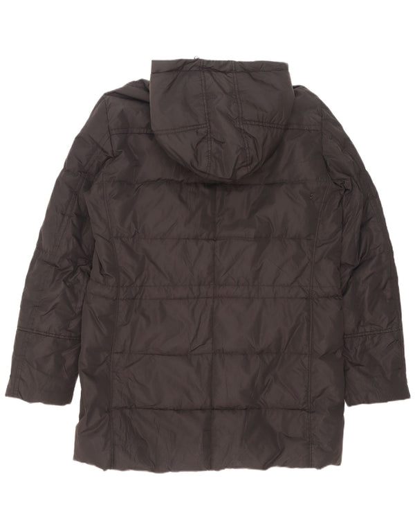 PEUTEREY Abrigo acolchado con capucha para hombre UK 40 Large Poliéster negro