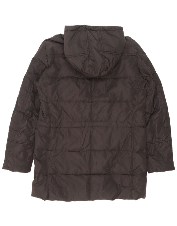 PEUTEREY Abrigo acolchado con capucha para hombre UK 40 Large Poliéster negro