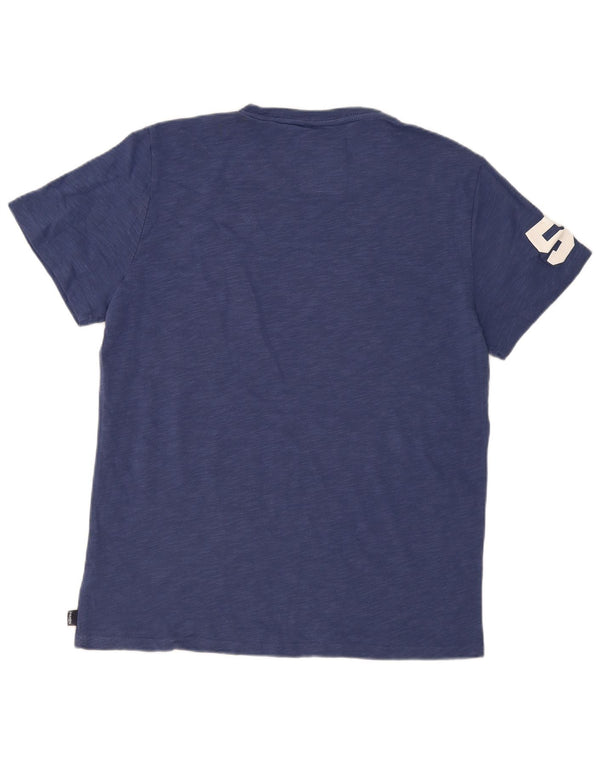 Superdry Camiseta gráfica para hombre Top 2XL Algodón azul