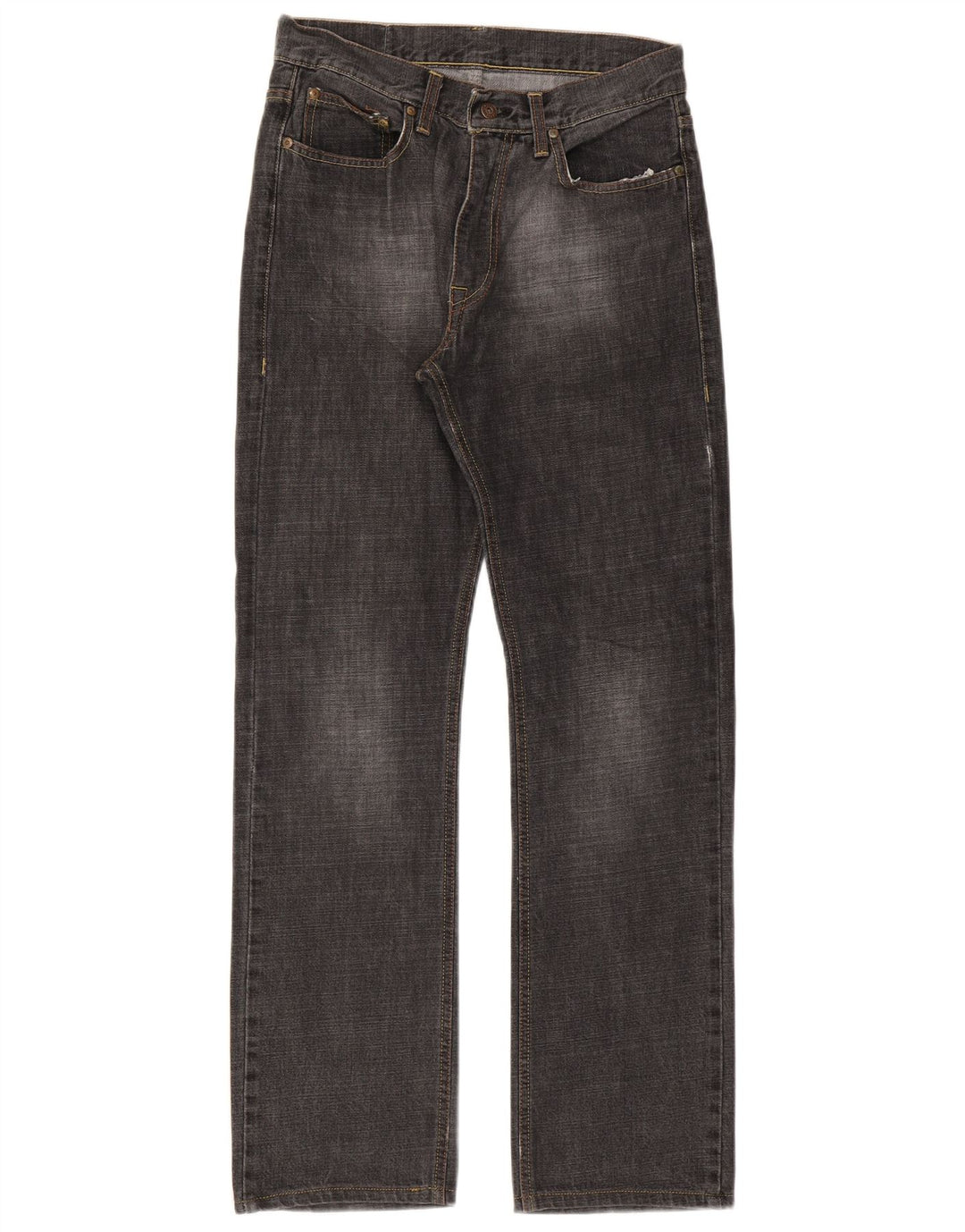 Casucci Jeans rectos para hombre IT 46 Small W32 L31 Algodón negro