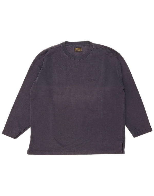 Lee Mens Sudadera Jumper 2XL Azul Marino