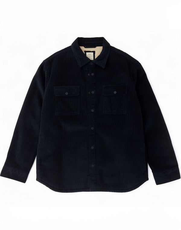 Marks & Spencer Sobrecamisa para hombre Camisa de pana de leñador Grande Azul marino