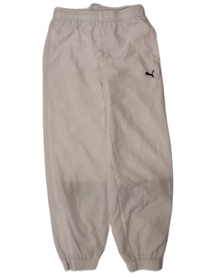 PUMA Pantalón de chándal para niño Joggers 9-10 años Blanco Poliéster